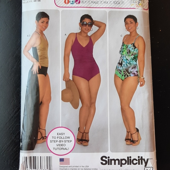 MIMI G STYLE PLUS SIZE SWIMSUIT PATTERN - Picture 2 of 10